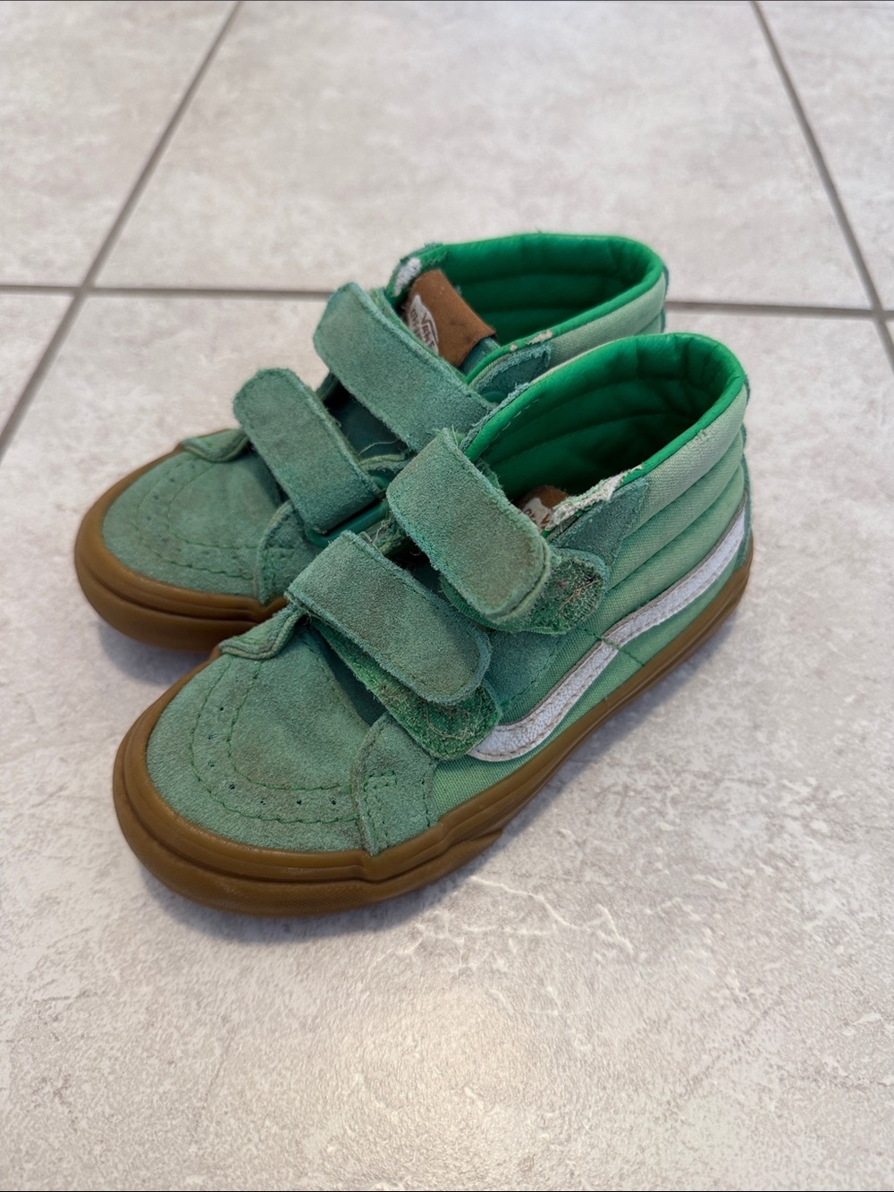 Vans Sk8-Mid Reissue Velcro (Youth) | Gum Green
